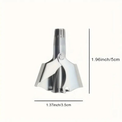 Portable Manual Stainless Steel Nose Hair Trimmer with Brush