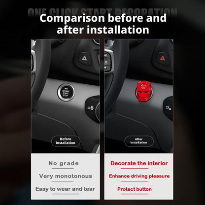 Superhero Push Start Button Cover
