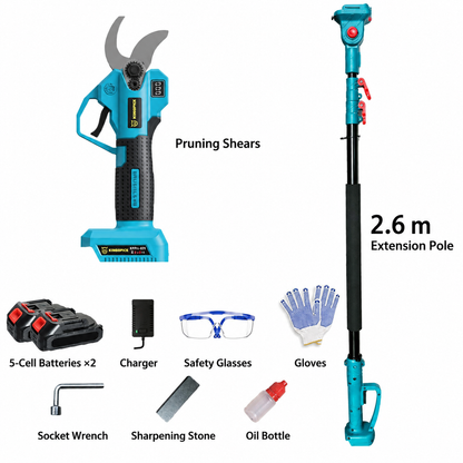 Electric Pruning Shears – Cordless Power Pruner with Brushless Motor & 2000mAh Batteries
