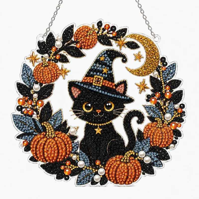Halloween Christmas DIY Diamond Painting Suncatcher Kit