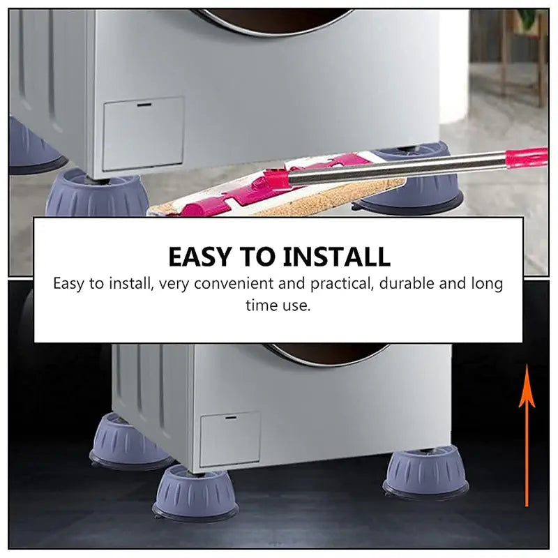 4/8 PCS Shock‑Proof Washing Machine Foot Pads
