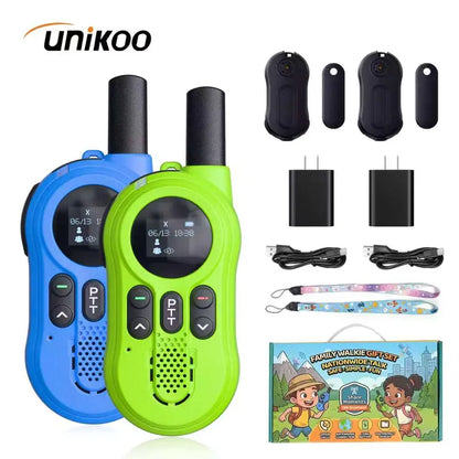 Kid-Friendly 4G SIM 2-Way Walkie Talkie with Nationwide Unlimited Range & No Monthly Fee