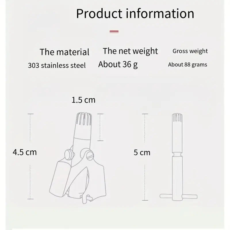 Portable Manual Stainless Steel Nose Hair Trimmer with Brush