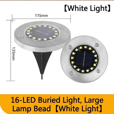 Solar Outdoor Ground Disk Lights