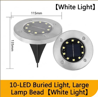 Solar Outdoor Ground Disk Lights