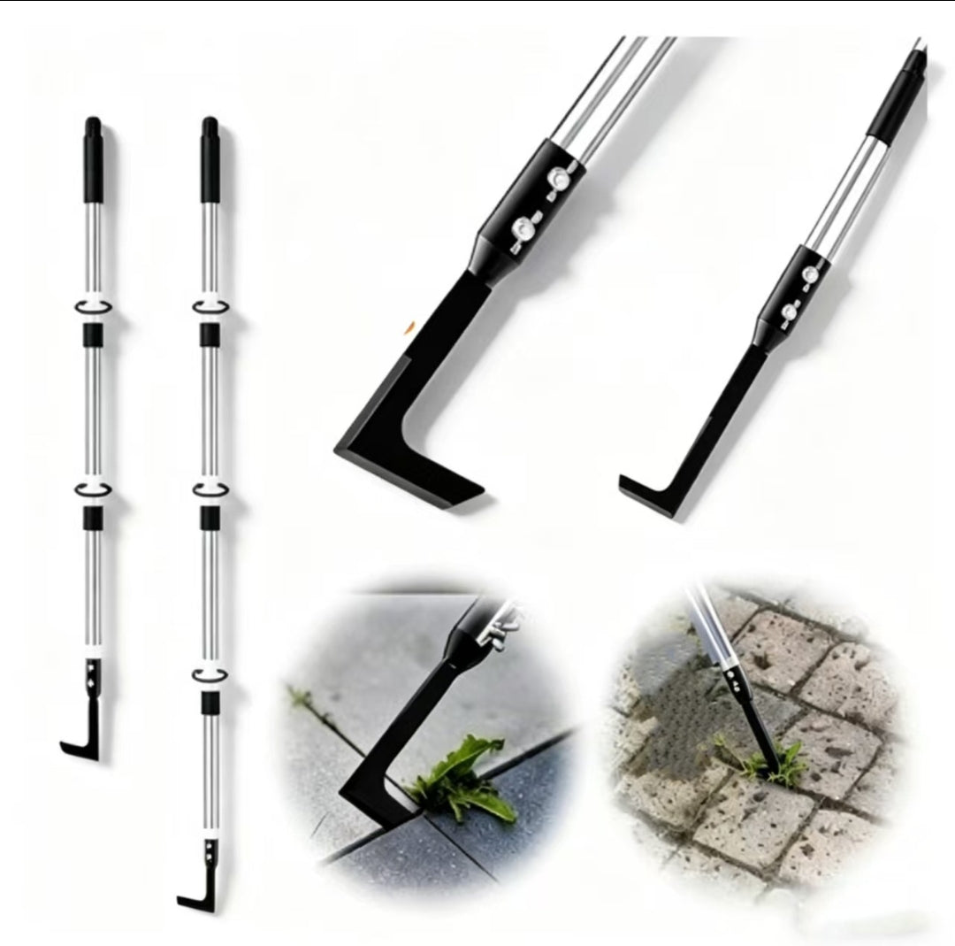 Crack Weeder – Adjustable Long Handle Weed Puller for Sidewalks, Pavers & Lawns