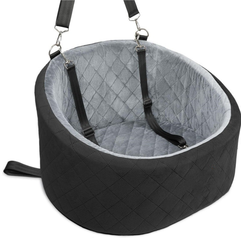 Dog Car Seat with 2 Safety Dog Leashes