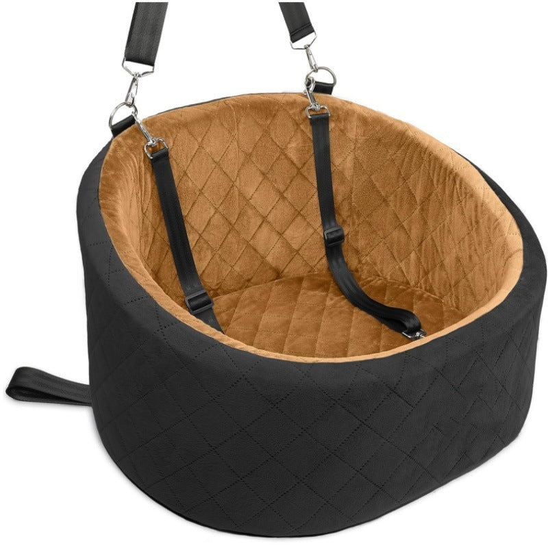 Dog Car Seat with 2 Safety Dog Leashes