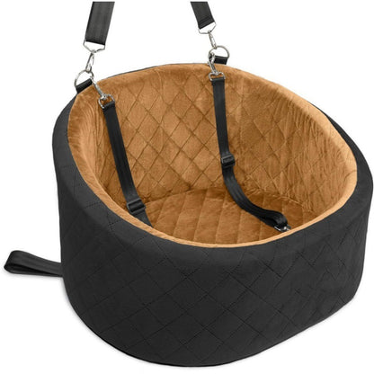Dog Car Seat with 2 Safety Dog Leashes
