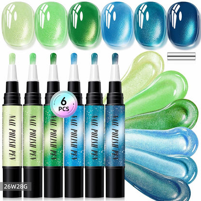 5-in-1 Aurora Cat Eye Gel Polish Pen