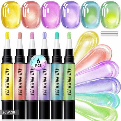 5-in-1 Aurora Cat Eye Gel Polish Pen