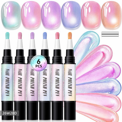 5-in-1 Aurora Cat Eye Gel Polish Pen