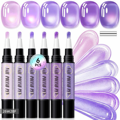5-in-1 Aurora Cat Eye Gel Polish Pen