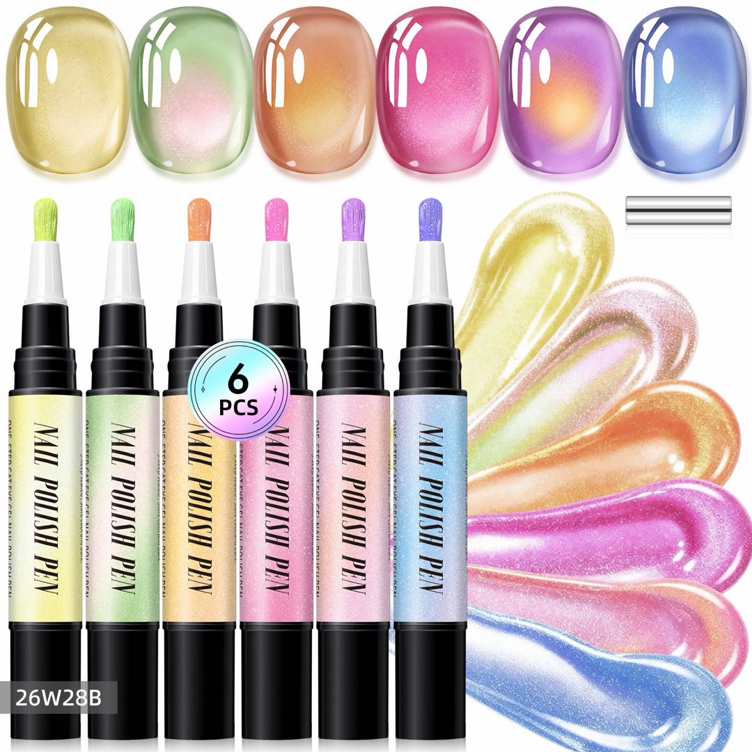 5-in-1 Aurora Cat Eye Gel Polish Pen