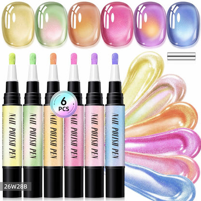 5-in-1 Aurora Cat Eye Gel Polish Pen