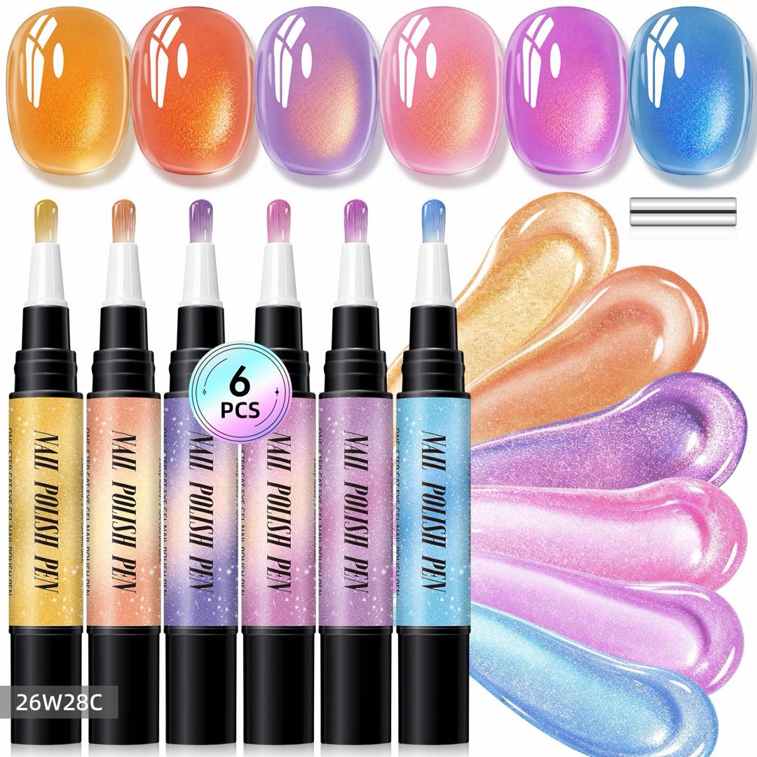 5-in-1 Aurora Cat Eye Gel Polish Pen