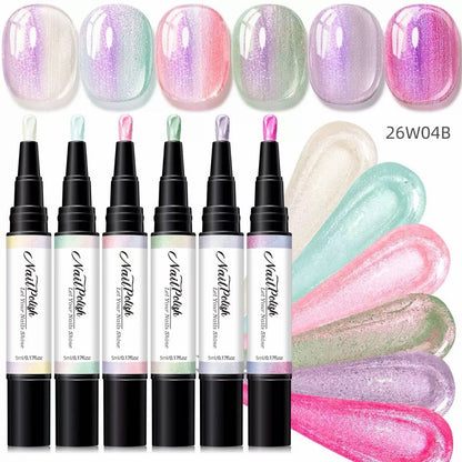 5-in-1 Aurora Cat Eye Gel Polish Pen