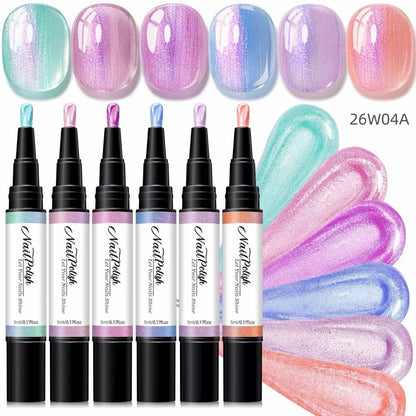 5-in-1 Aurora Cat Eye Gel Polish Pen