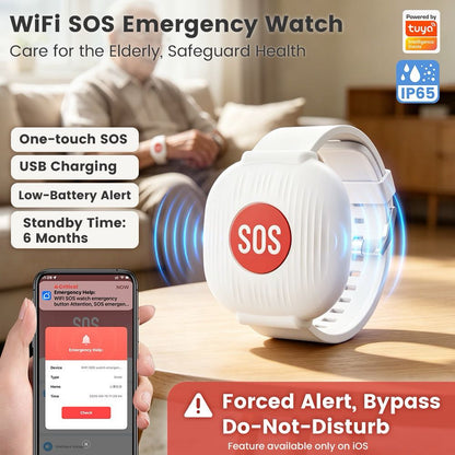 WiFi SOS Alert Bracelet | Wearable Help Button