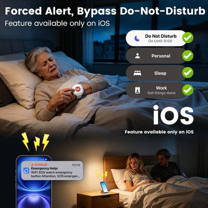 WiFi SOS Alert Bracelet | Wearable Help Button