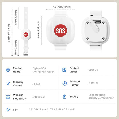 WiFi SOS Alert Bracelet | Wearable Help Button