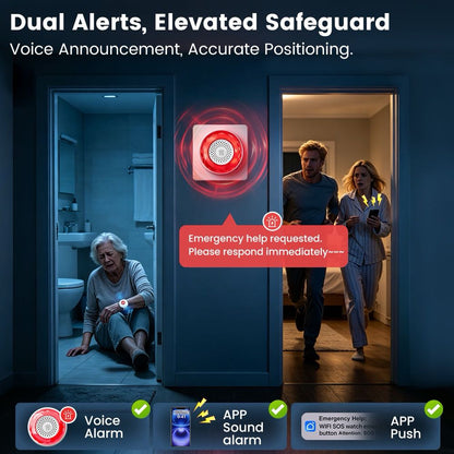 WiFi SOS Alert Bracelet | Wearable Help Button