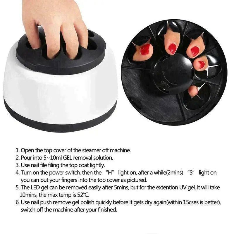 Steam Gel Nail Polish Remover Machine