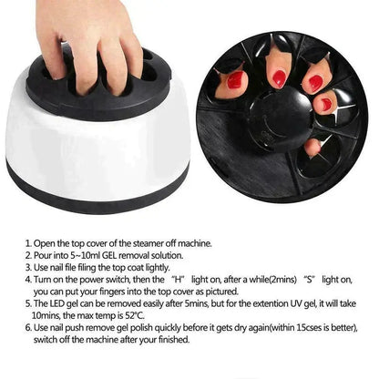 Steam Gel Nail Polish Remover Machine