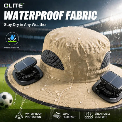Solar Cooling Fan Bucket Hat