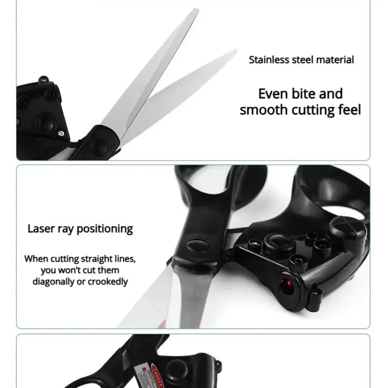 Professional Laser-Guided Fabric & Craft Scissors