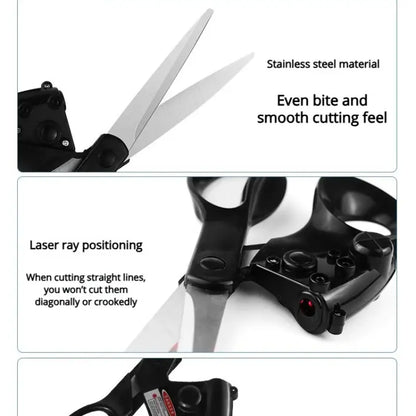 Professional Laser-Guided Fabric & Craft Scissors