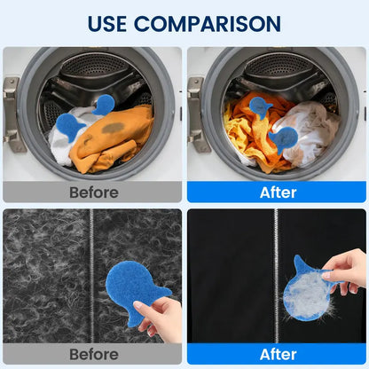 5-Pack Reusable Pet Hair & Lint Catcher Sponge Balls for Laundry