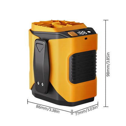 5000mAh Waist Fan with Power Bank & LED