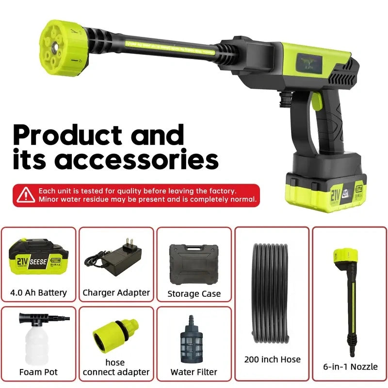Cordless Pressure Washer and Single Port Charger Base