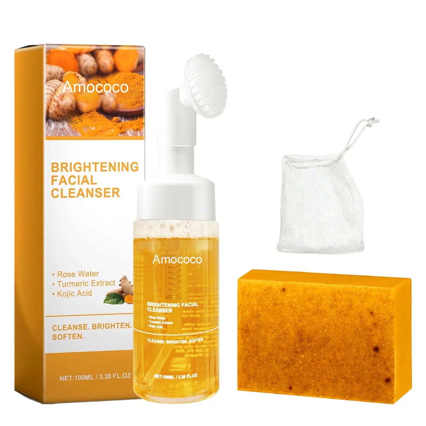 Turmeric Brightening Face Wash & Soap Bar
