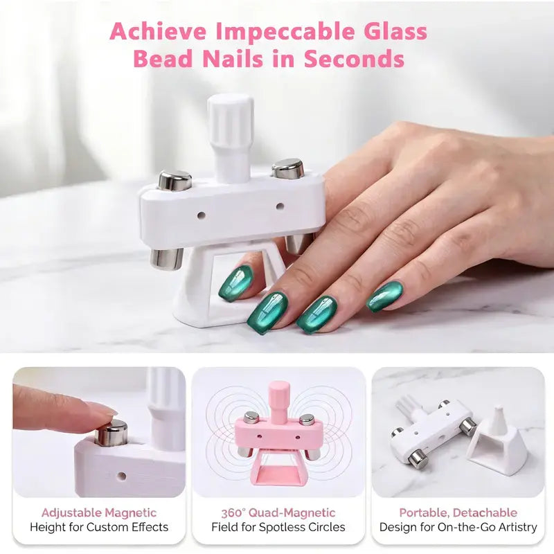 360° Automatic Rotating Cat-Eye Nail Magnet