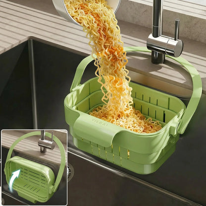 Expandable Corner Kitchen Sink Strainer Basket