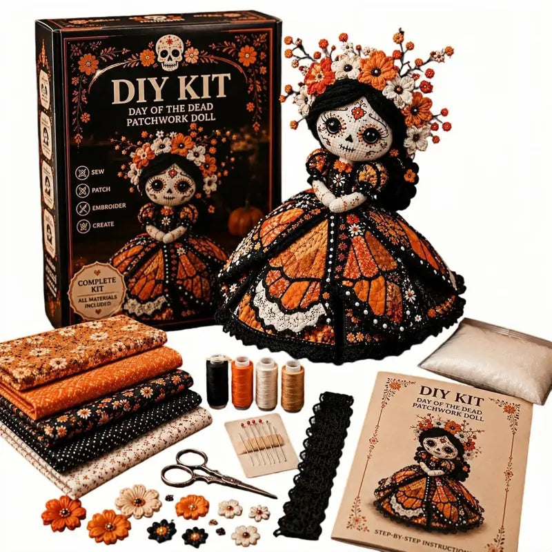 Halloween DIY Patchwork Sewing Craft Kit – Handmade Holiday Decor