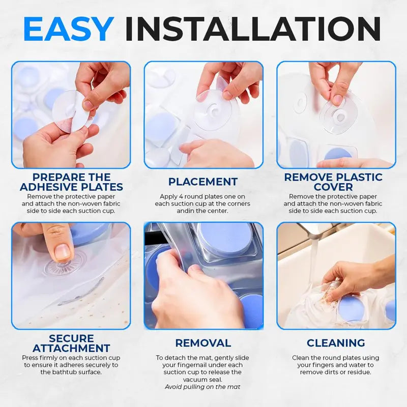 Bubble Bath Massage Mat with Air Pump &amp; Remote Control