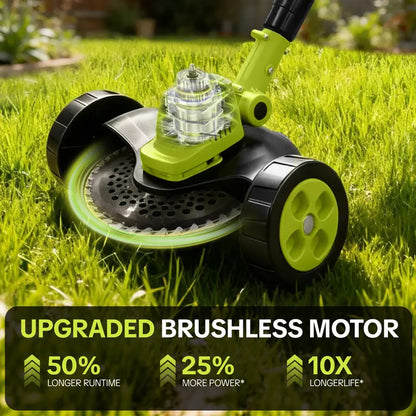 Cordless Lawn Mower, Garden Tool (Mower, Trimmer, Edger) with 2×21V Batteries