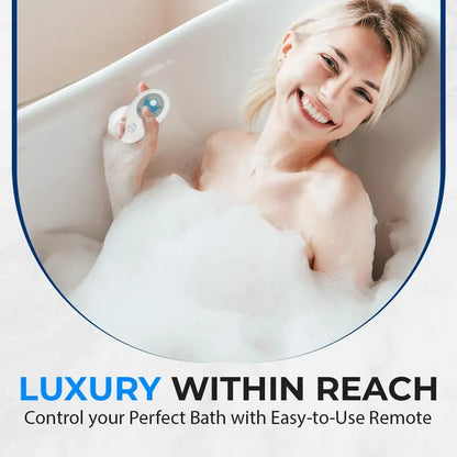 Bubble Bath Massage Mat with Air Pump &amp; Remote Control