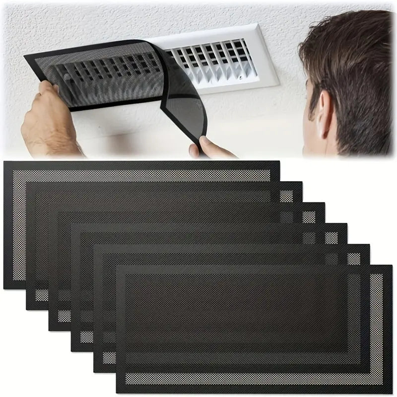 6-Pack Magnetic Vent Covers (5.5" x 12") for Heating & Cooling Floor Grilles