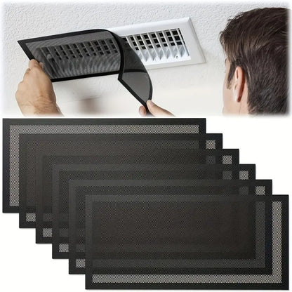 6-Pack Magnetic Vent Covers (5.5" x 12") for Heating & Cooling Floor Grilles
