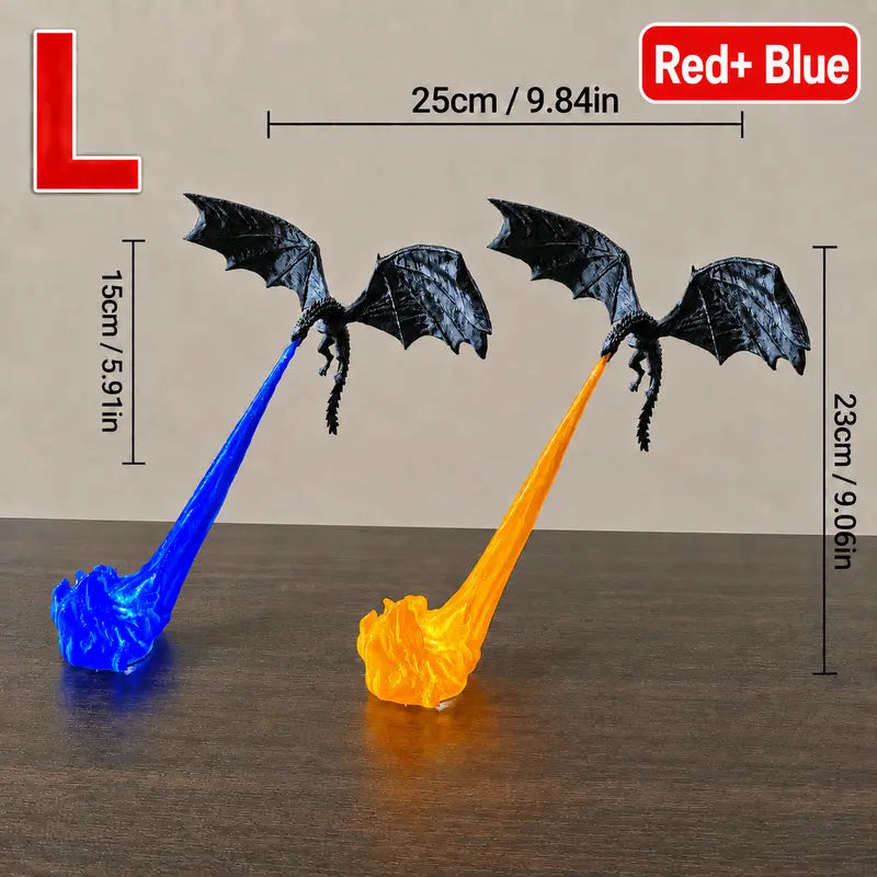 3D Printed Dragon Book Nook Light | Fire-Breathing Bookshelf Decor