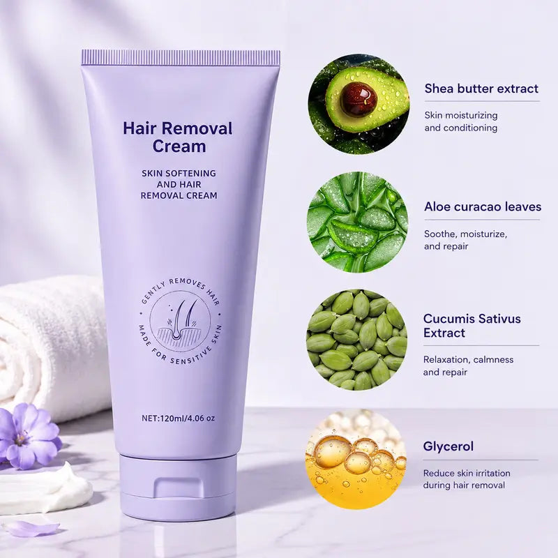 Gentle Hair Removal Cream for Sensitive Skin