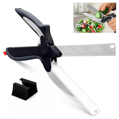 2-in-1 Kitchen Scissors with Cutting Board