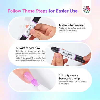 5-in-1 Aurora Cat Eye Gel Polish Pen