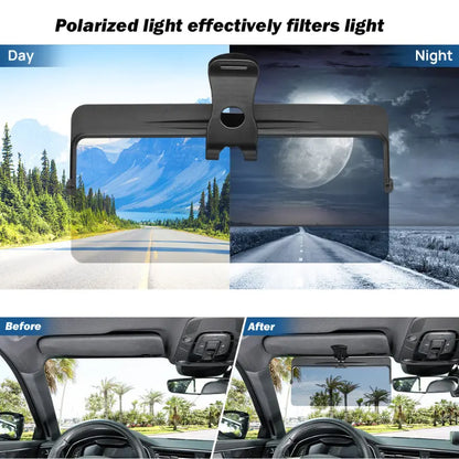 Universal Anti-Glare Polarized Car Sun Visor Extender