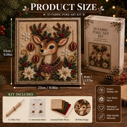 3D Christmas Poke Art Kit – DIY Holiday Wall Hanging Decoration