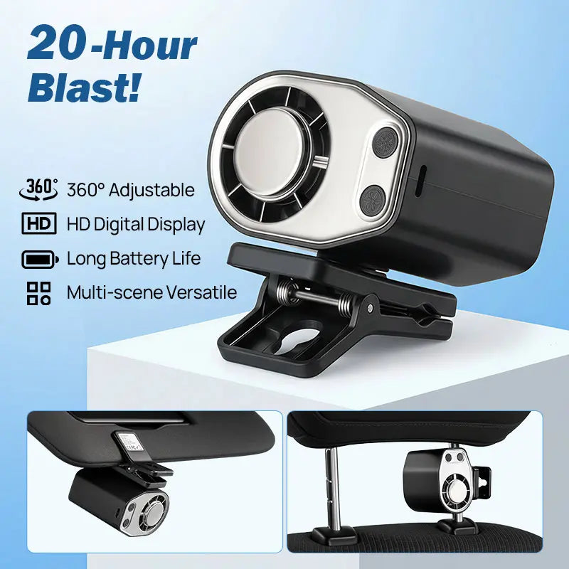 Semiconductor Cooling Car Fan with 100-Speed Control